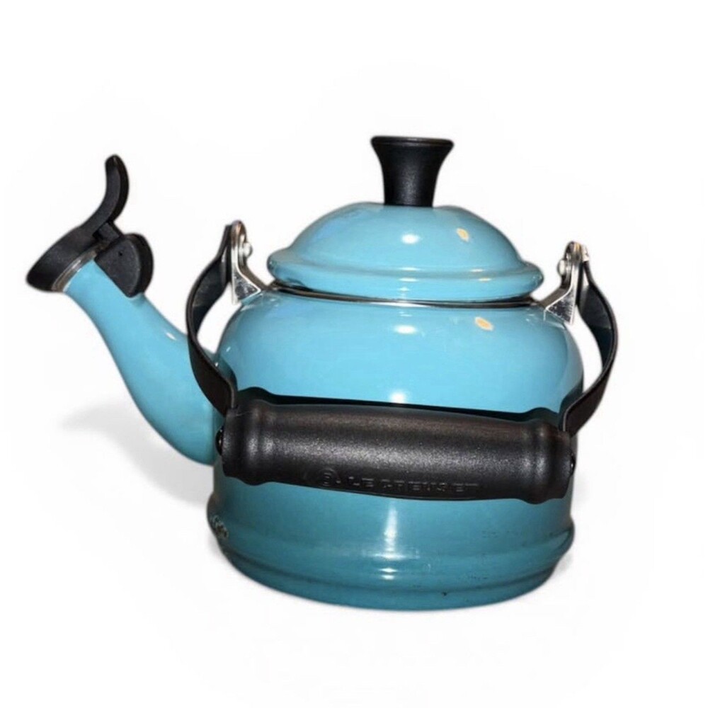 Le Creuset Demi Marseille Tea Kettle Ombre Turquoise Blue Enamel 1.25QT/1.1L